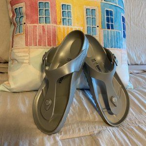 Birkenstock Thong Sandal- Gizeh EVA [Silver]